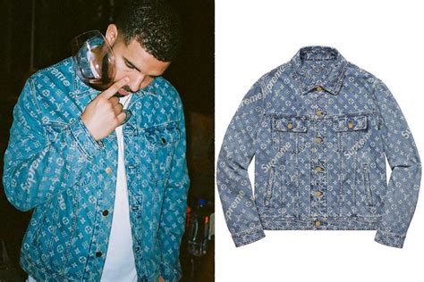 louis vuitton supreme jacket drake